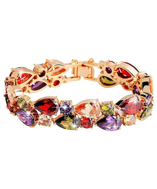 BAMOER Multicolor Zirconia Bracelet Perfect