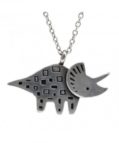 Mark Poulin Necklace Triceratops Dinosaur