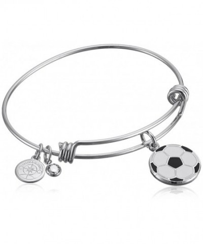 Halos Glories Soccer Silver Bracelet