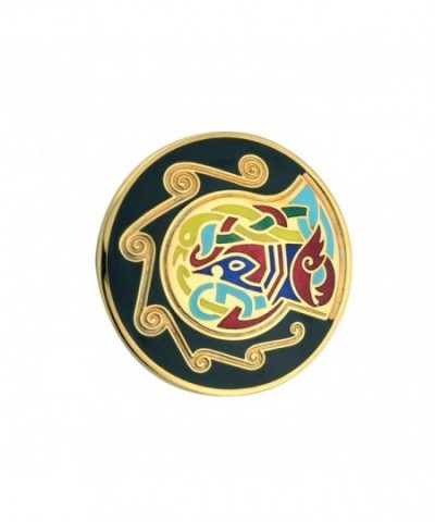 Round Celtic Brooch Small Plated