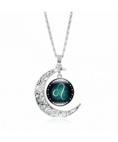 Galaxy Crescent Cosmic Pendant Necklace