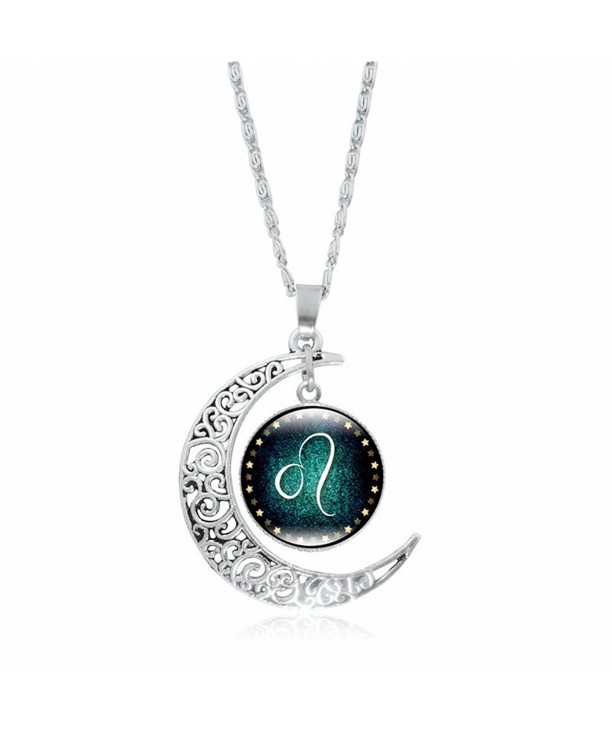 Galaxy Crescent Cosmic Pendant Necklace