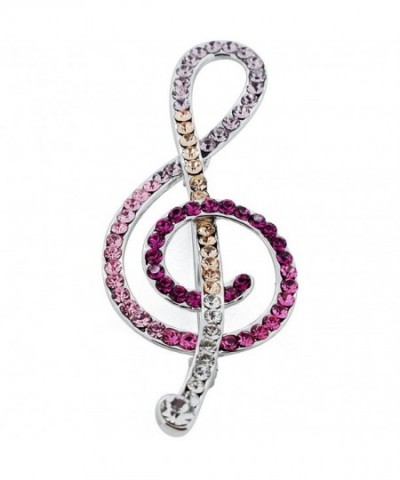 Multicolor Crystal Music Swarovski Brooch