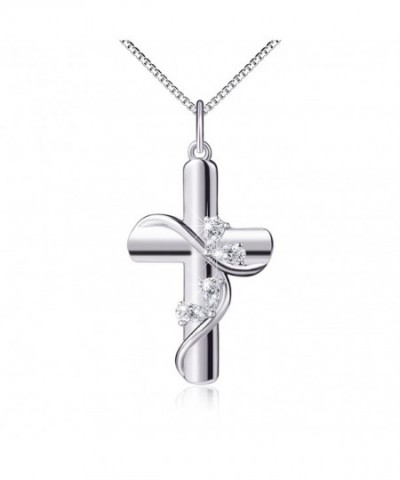 Sterling Silver Zirconia Pendant Necklace