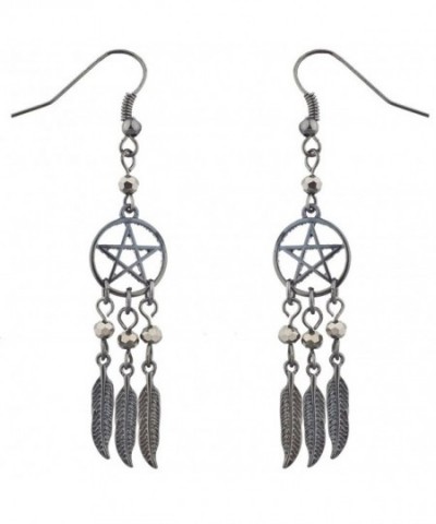 Lux Accessories Hematite Pentagram Dreamcatcher