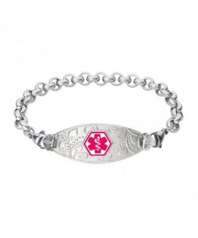 Divoti Engraved Filigree Bracelet Stainless