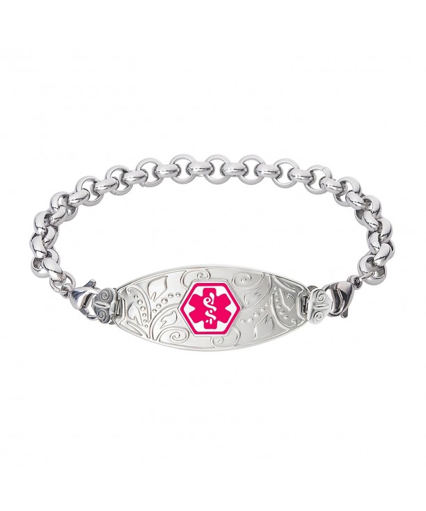 Divoti Engraved Filigree Bracelet Stainless