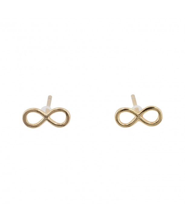 Infinity Earrings Plated Sterling 6939