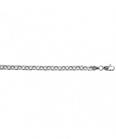 Sterling Silver Cable Bracelet Nickel