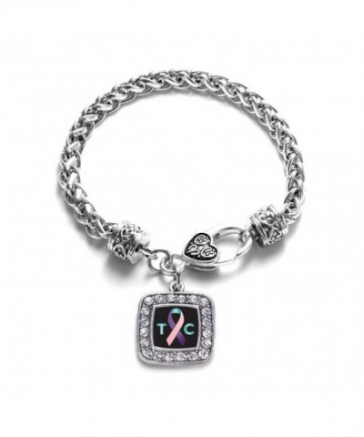 Thyroid Awareness Classic Silver Bracelet