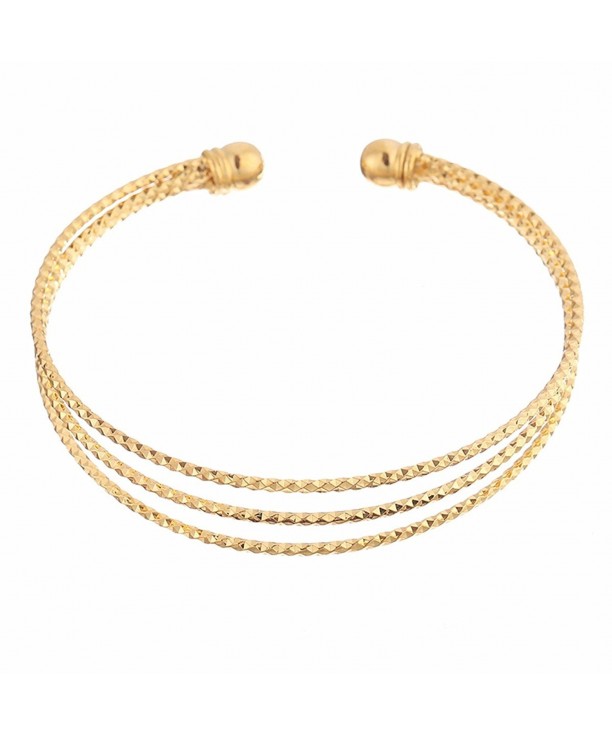 Moochi Plated Three Strand Fashion Bracelet