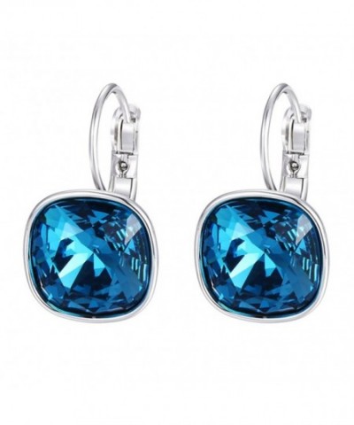 Crystals Swarovski Fashion Earrings Indicolite