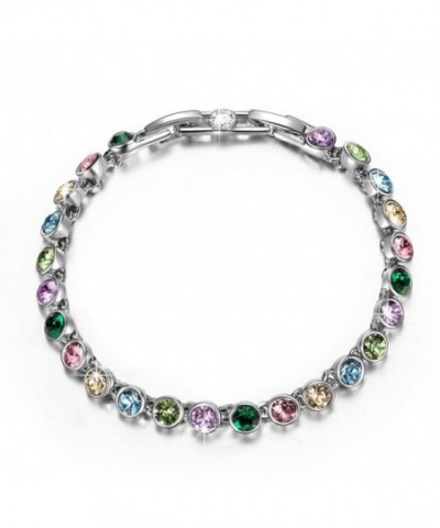 QIANSE Multicoloured Swarovski Bracelets Granddaughter