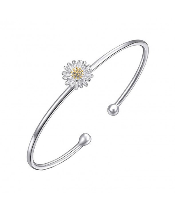 Plated Genuine Golden Sunflower Bracelet