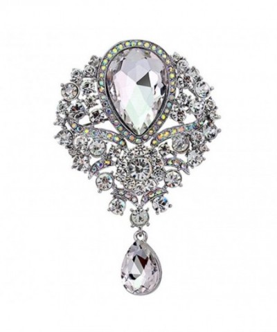 SANWOOD Wedding Bouquet Rhinestone Teardrop