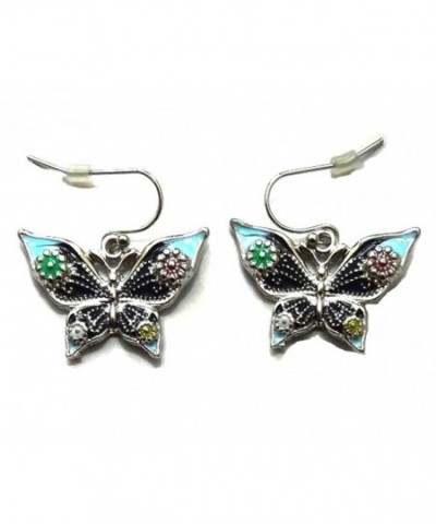 DianaL Boutique Silvertone Beautiful Butterfly