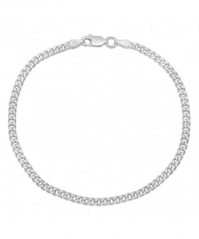 2.8mm 925 Sterling Silver Nickel-Free Cuban Curb Link Chain Made in ...