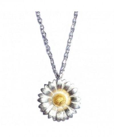 Helen Lete Sunflower Sterling Necklace