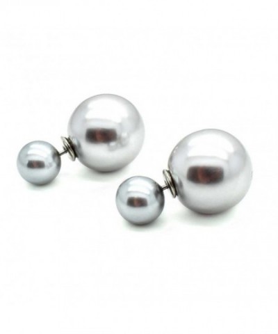 KIS Jewelry Gray Faux pearl Earring