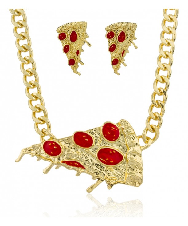 Goldtone Pepperoni Adjustable Necklace B 2501