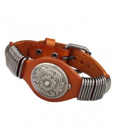 Jenia Genuine Leather Bracelets Adjustable