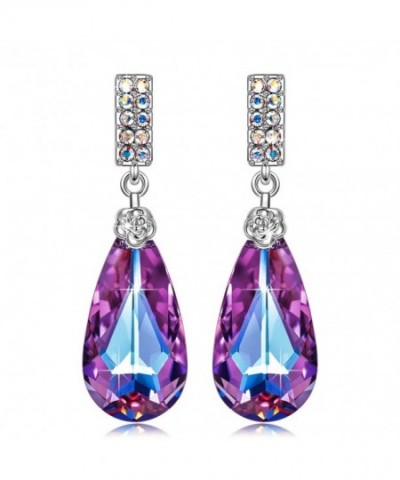 SIVERY Teardrop Earrings Swarovski Crystals