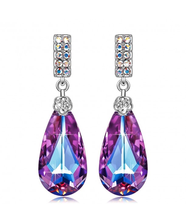 SIVERY Teardrop Earrings Swarovski Crystals