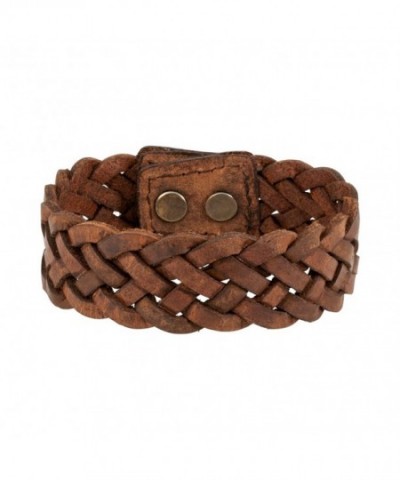 Distressed Vintage Napoli Leather Bracelet