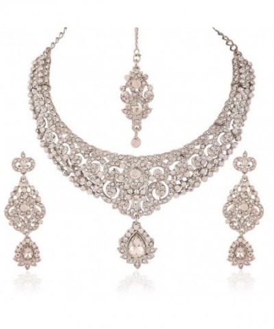 Jewels Traditional Rhodium Necklace M4046ZW