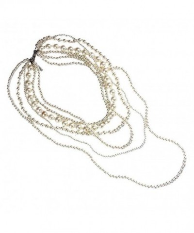 SusenstoneFashion Exquisite Multilayer Pearl Necklace