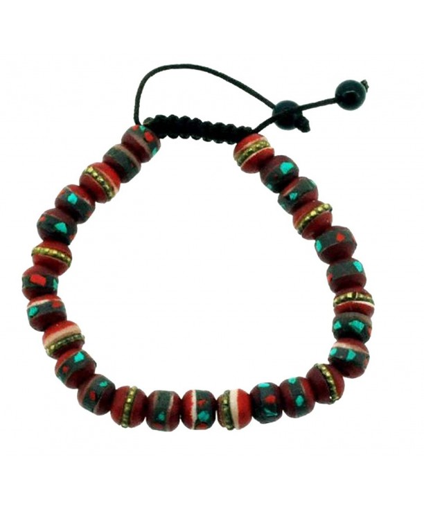 Red Medicine Beads Wrist Mala