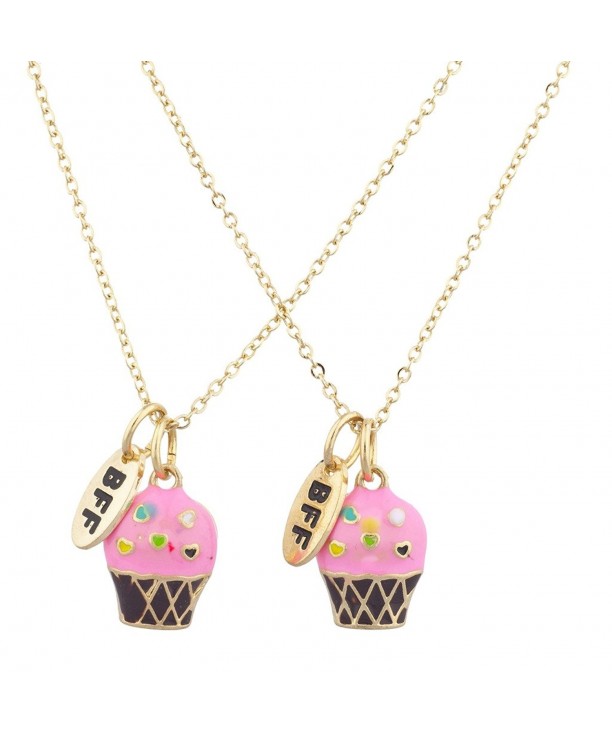 Lux Accessories Cupcakes Friends Necklace