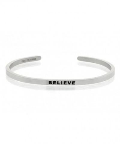 Mantra Phrase BELIEVE Surgical Steel