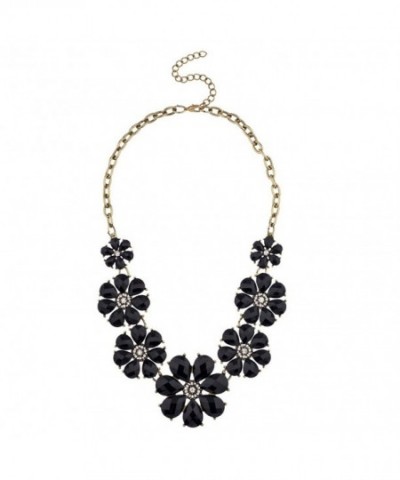 Lux Accessories Crystal Statement Necklace