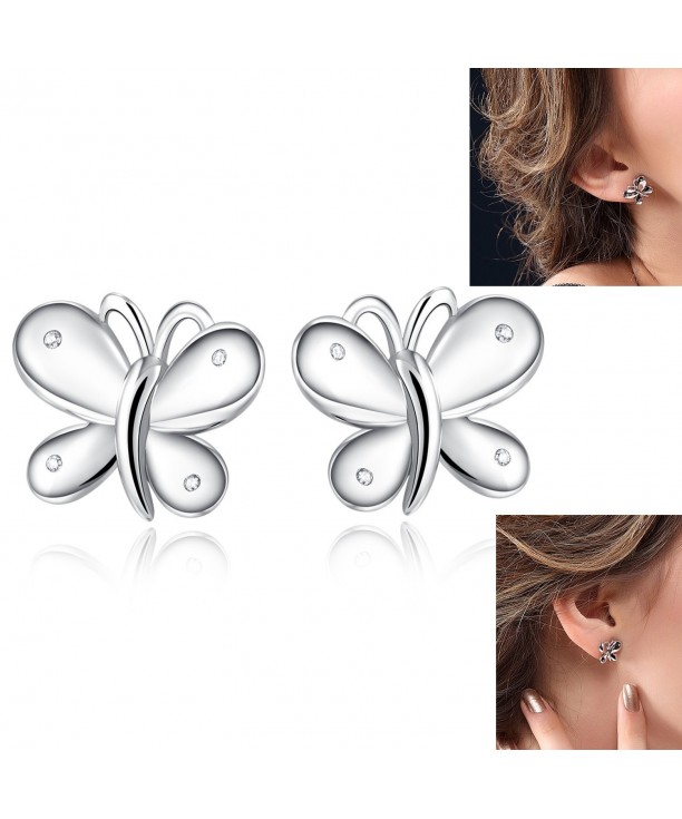 Earring Sterling Hypoallergenic Butterfly Earrings