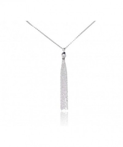 Sterling Silver Necklace Tassel Pendant