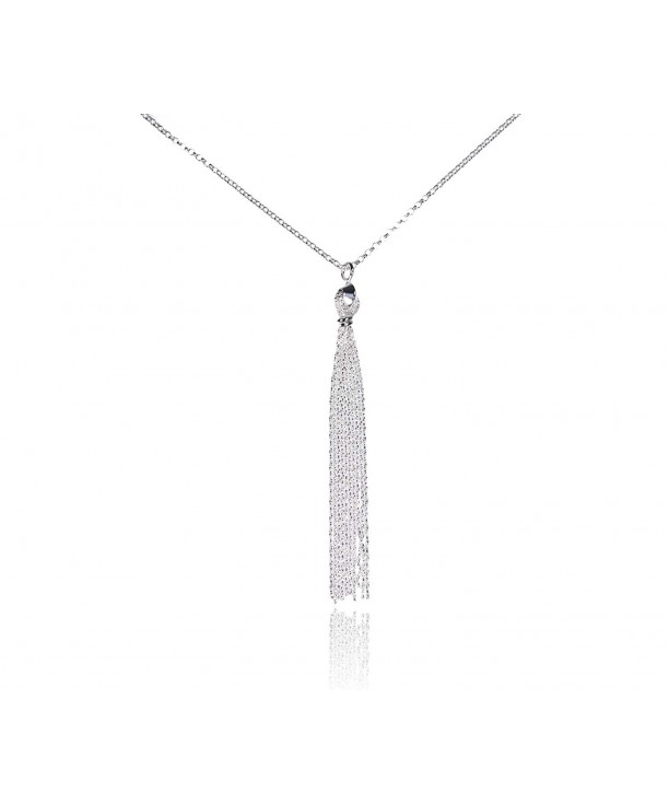 Sterling Silver Necklace Tassel Pendant