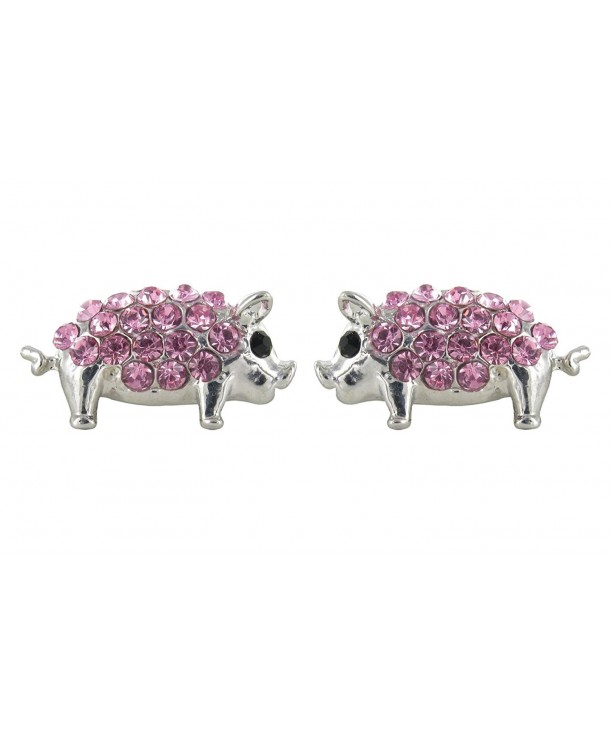 Pig Jewelry Rhinestone Earrings Crystals