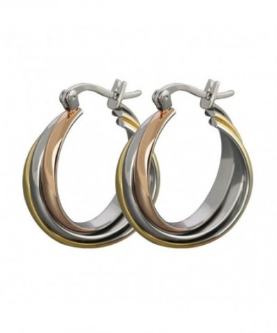 AMDXD Titanium Stainless Earrings Three colour