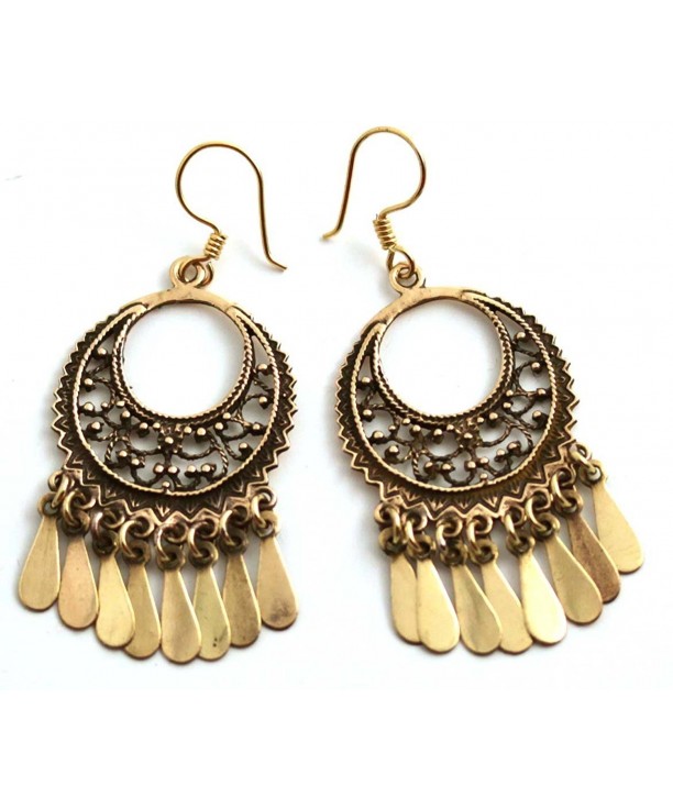 Bohemian Filigree Chandelier Earrings Thailand