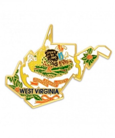 PinMarts State Shape Virginia Lapel