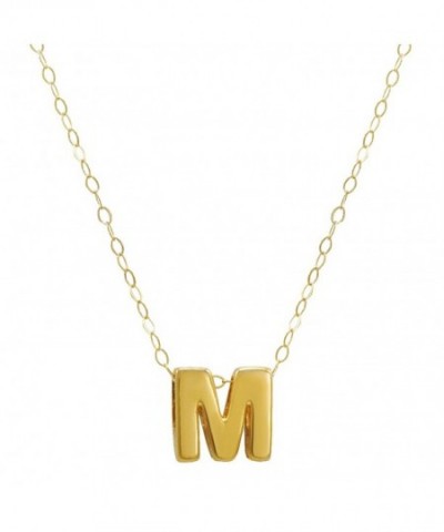 Amanda Rose Yellow Initial Pendant Necklace