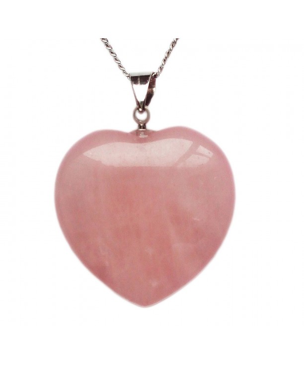 Quartz Crystal Pendant Necklace Puffy