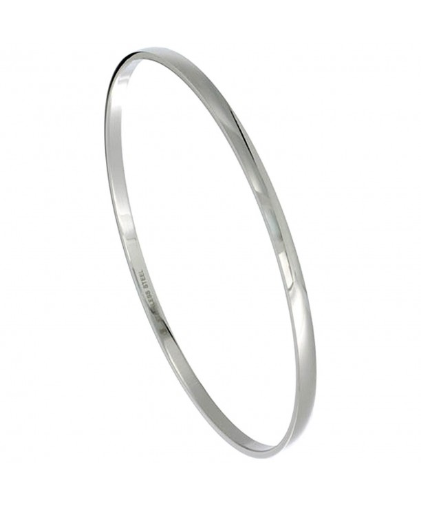 Stainless Bangle Bracelet Stackable Seamless