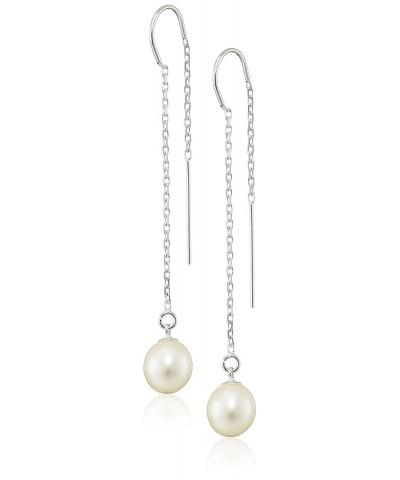 Bella Pearl Dangling Threaded Earrings