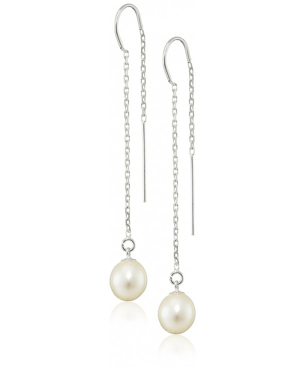 Bella Pearl Dangling Threaded Earrings