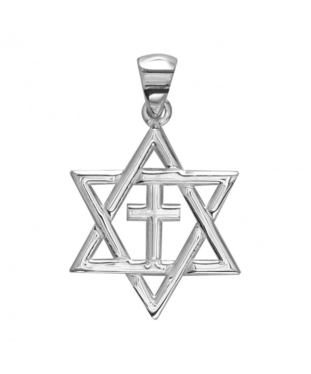 Small Messianic David Sterling Silver