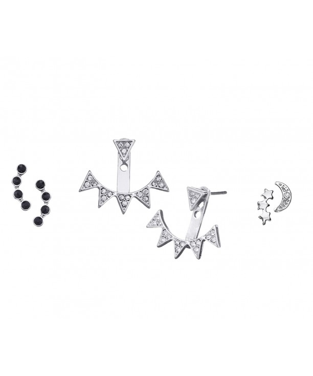 Rock Queen Earring Stud silver plated base