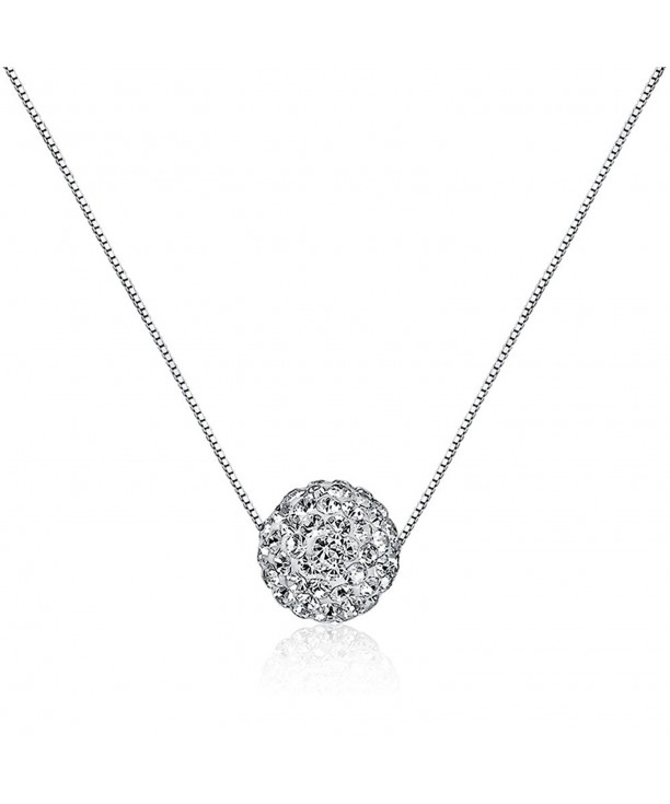 Sterling Diamond Crystal Sparkle Necklace