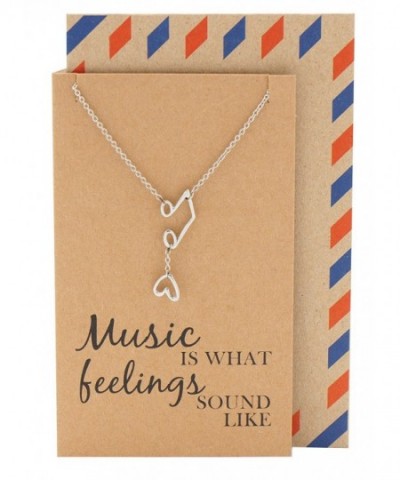Quan Jewelry Necklace Musical Greeting